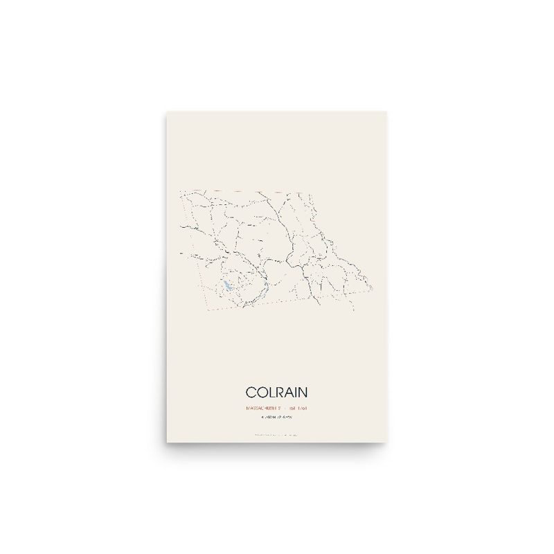 Colrain Street Map Poster · Linen
