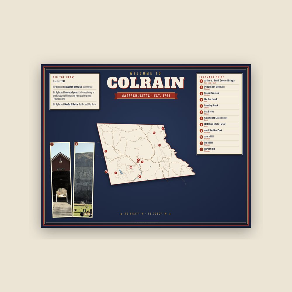 Colrain Map Placemat