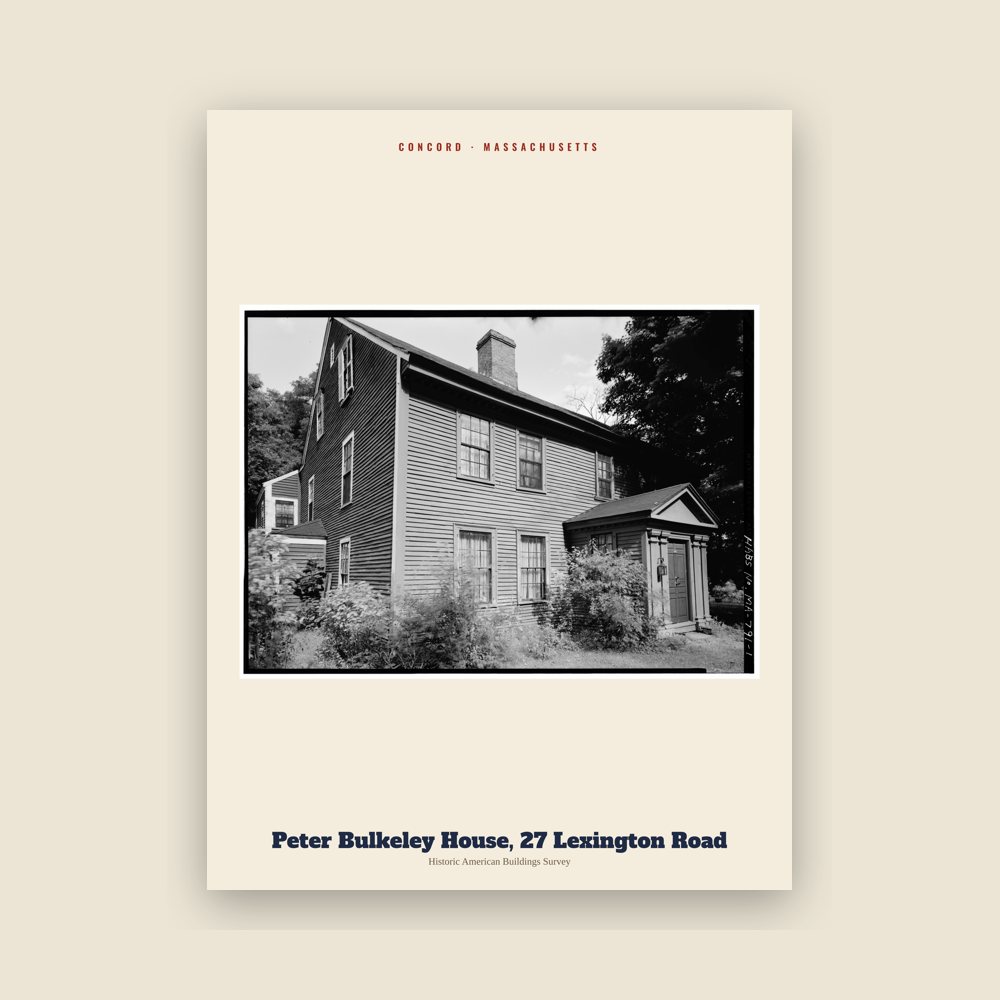 Concord Peter Bulkeley House, 27 Lexington Road Archive Print