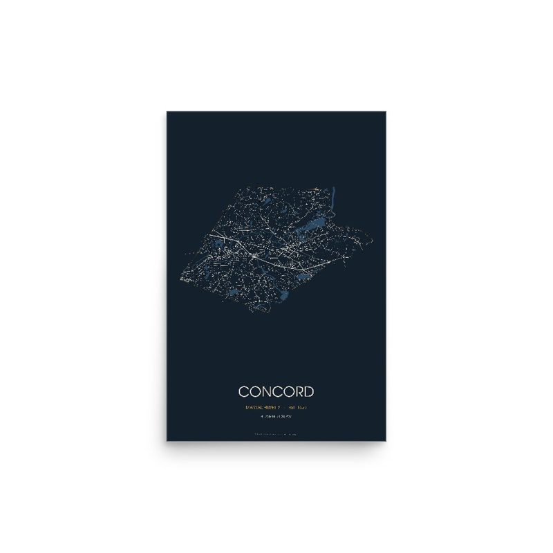 Concord Street Map Poster · Midnight