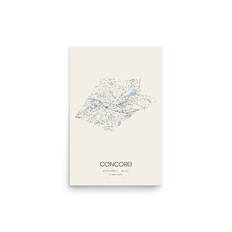 Concord Street Map Poster · Linen