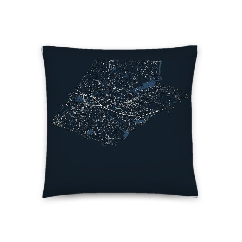 Concord Map Throw Pillow