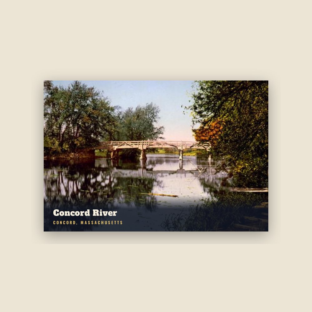 Concord Concord River Postcard