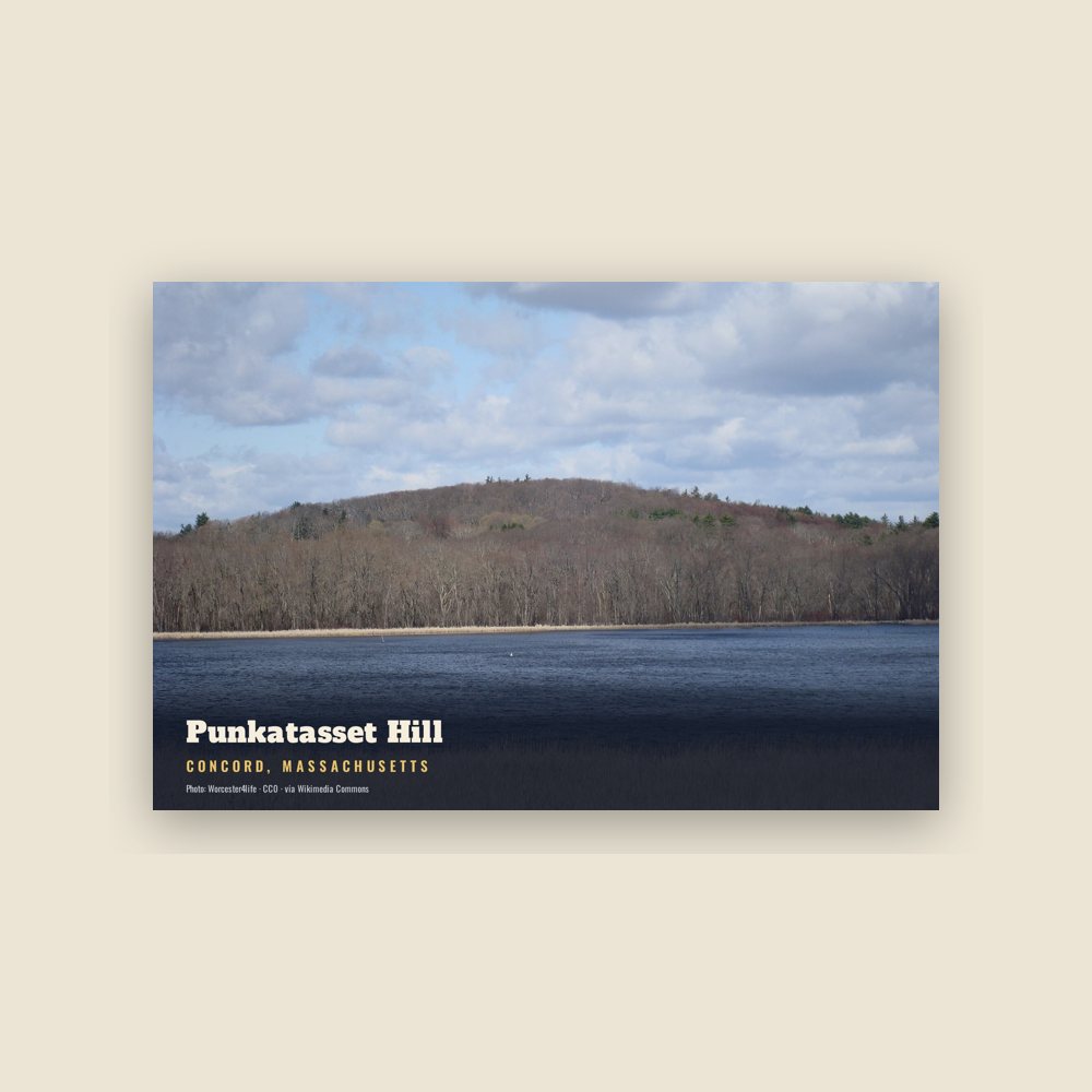 Concord Punkatasset Hill Postcard