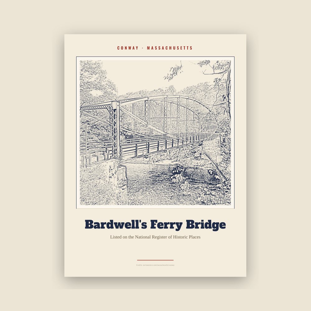 Conway Bardwell's Ferry Bridge Landmark Print