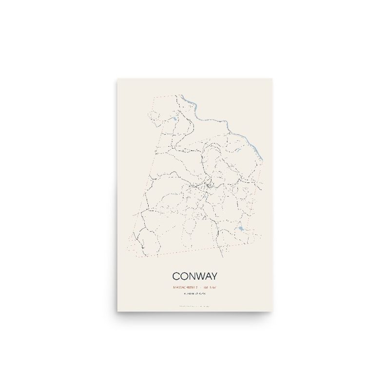 Conway Street Map Poster · Linen