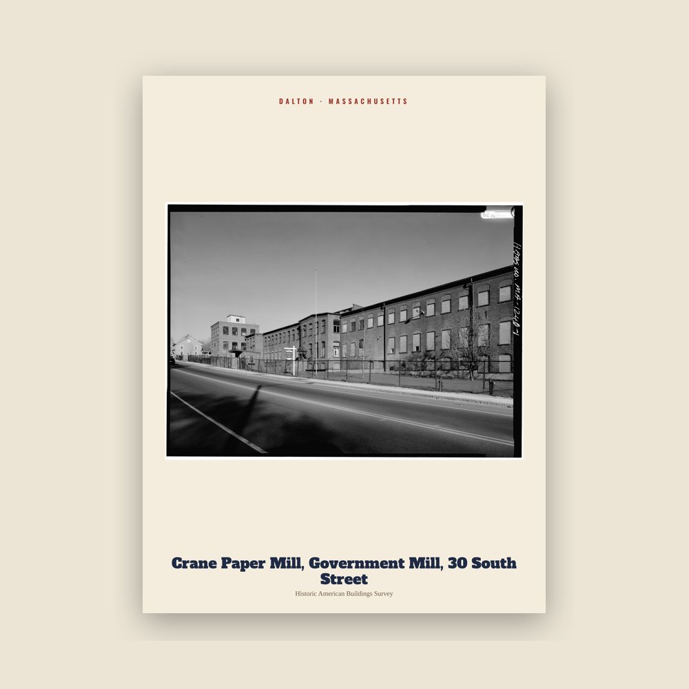 Dalton Crane Paper Mill, Government Mill, 30 South Street Archive Print