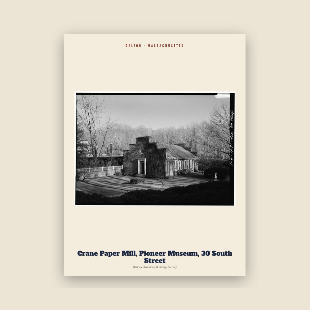 Dalton Crane Paper Mill, Pioneer Museum, 30 South Street Archive Print