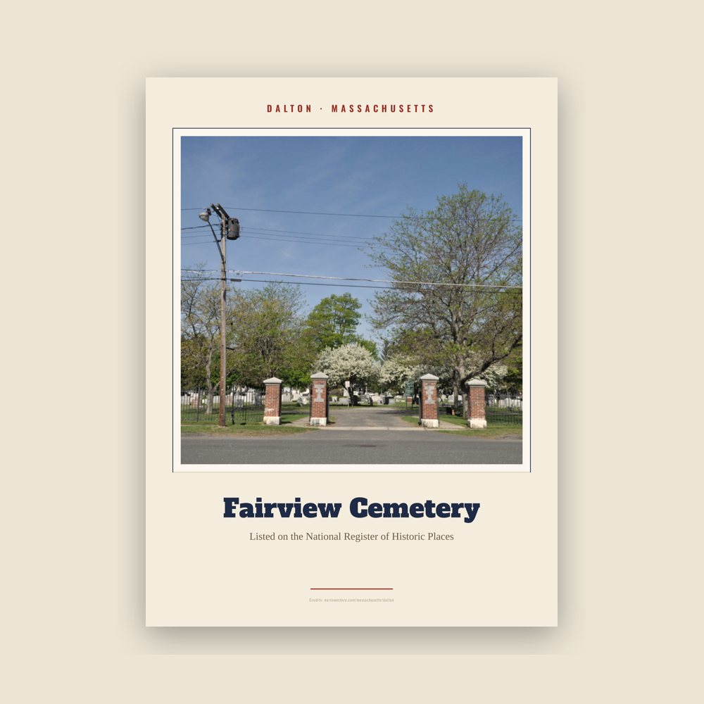 Dalton Fairview Cemetery Landmark Print
