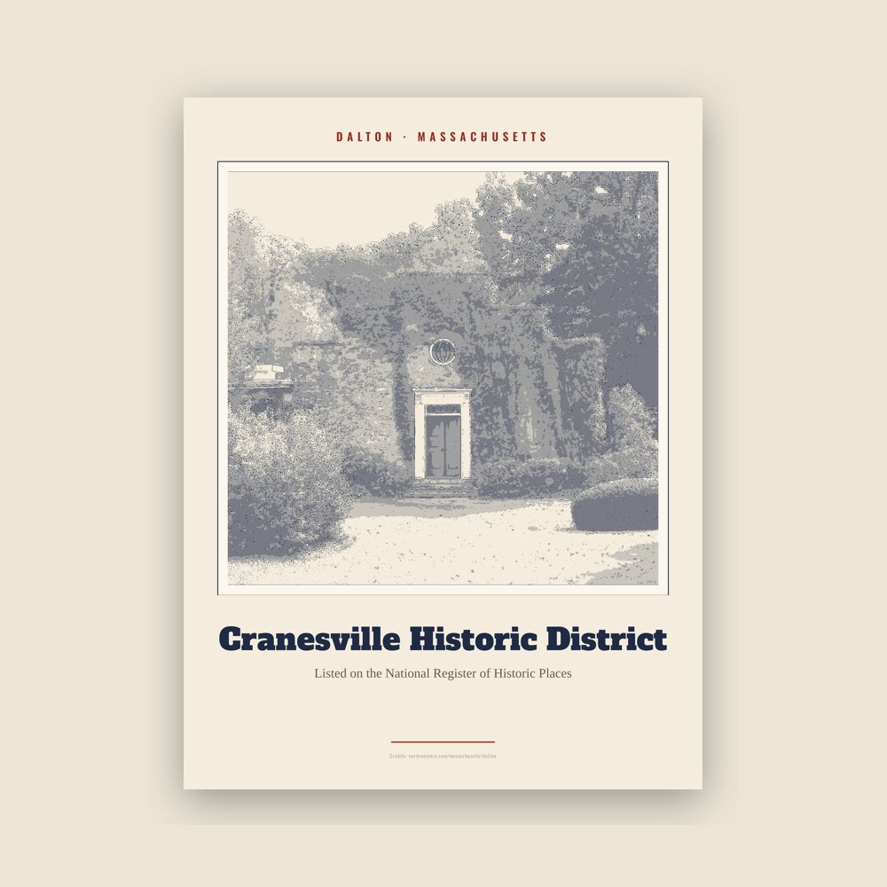 Dalton Cranesville Historic District Landmark Print