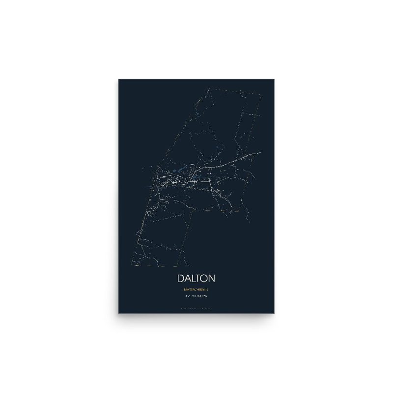 Dalton Street Map Poster · Midnight