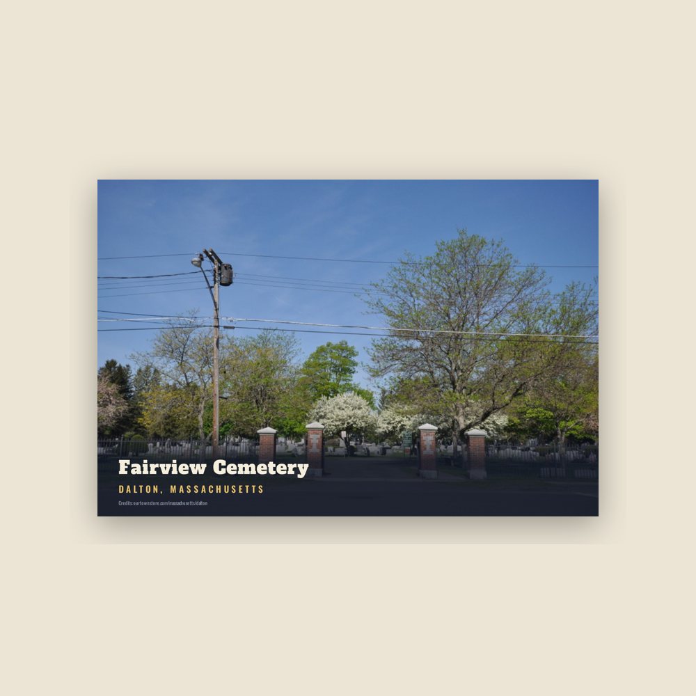 Dalton Fairview Cemetery Postcard