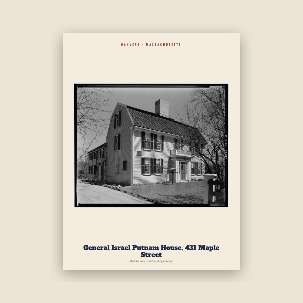 Danvers General Israel Putnam House, 431 Maple Street Archive Print