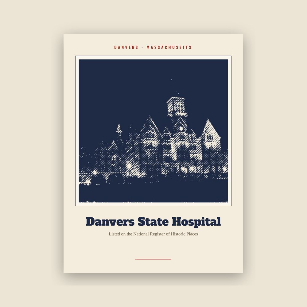 Danvers Danvers State Hospital Landmark Print