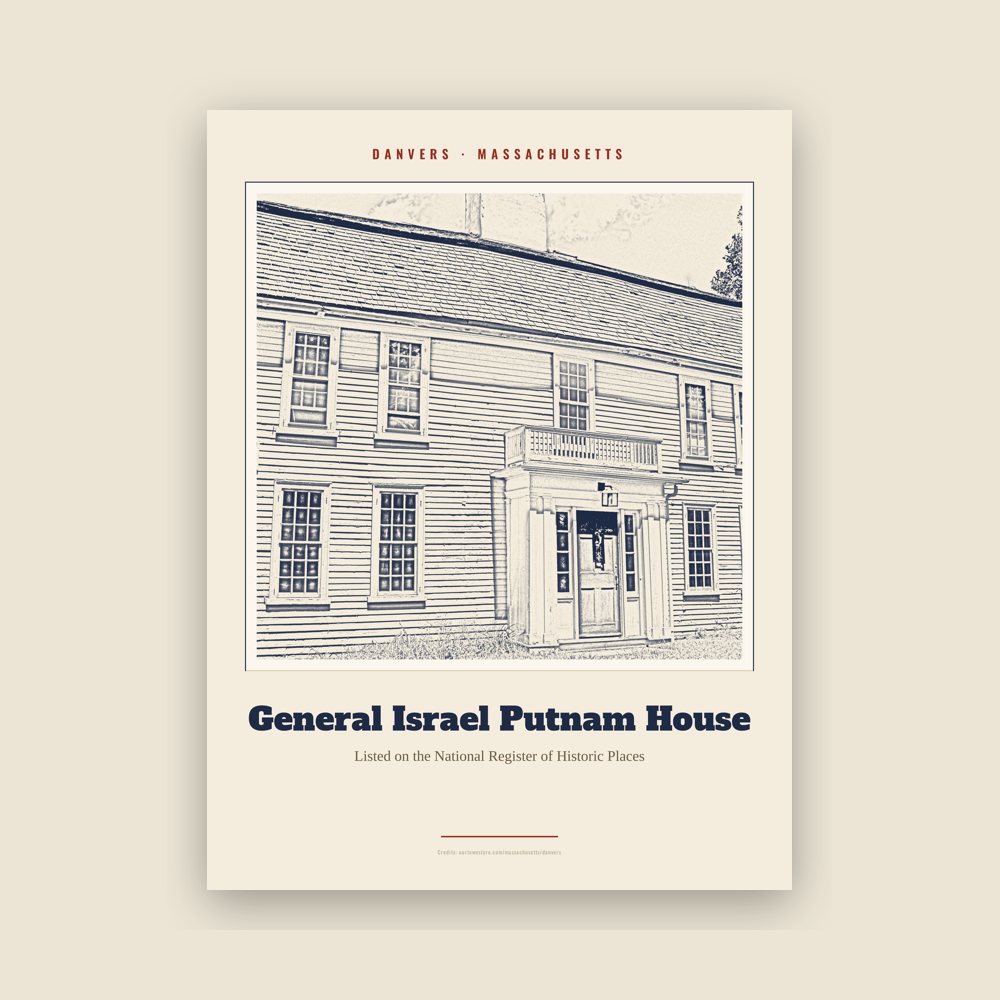 Danvers General Israel Putnam House Landmark Print