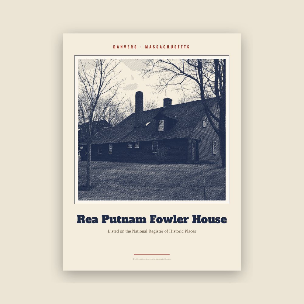 Danvers Rea Putnam Fowler House Landmark Print
