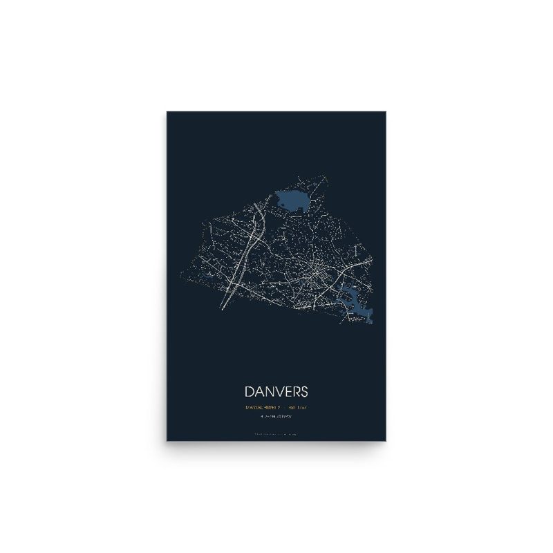Danvers Street Map Poster · Midnight