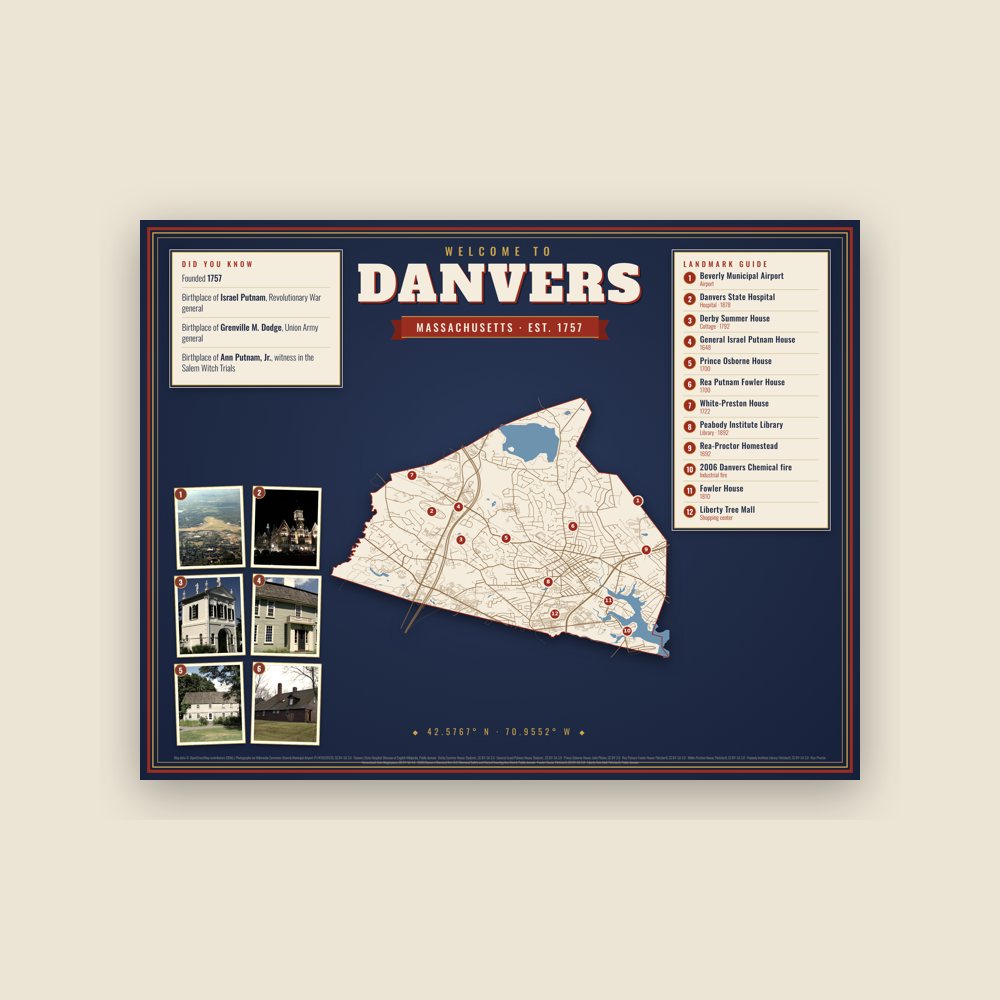 Danvers Map Placemat