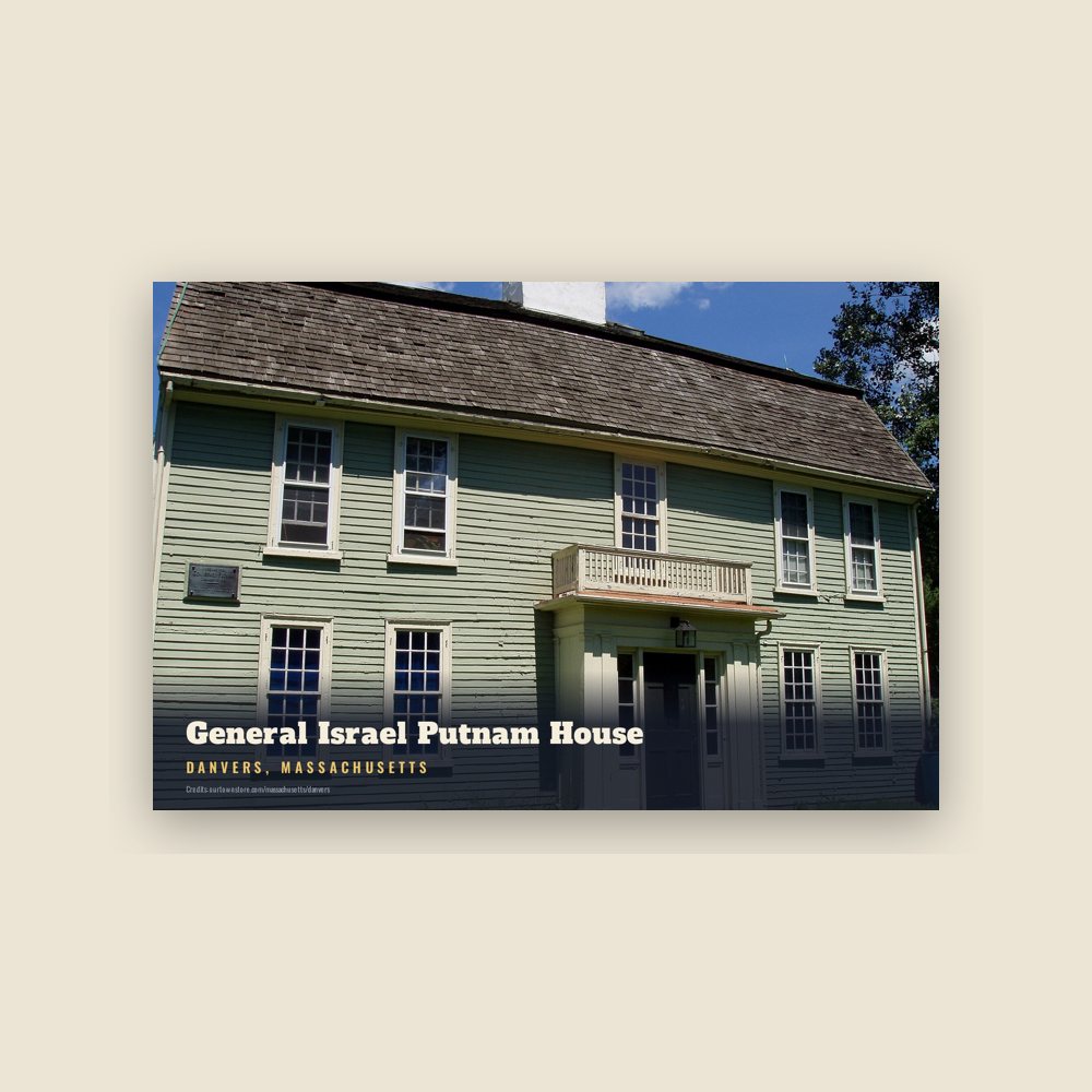 Danvers General Israel Putnam House Postcard