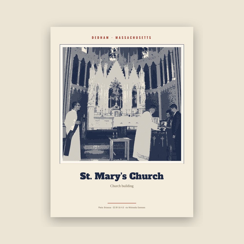 Dedham St. Mary's Church Landmark Print