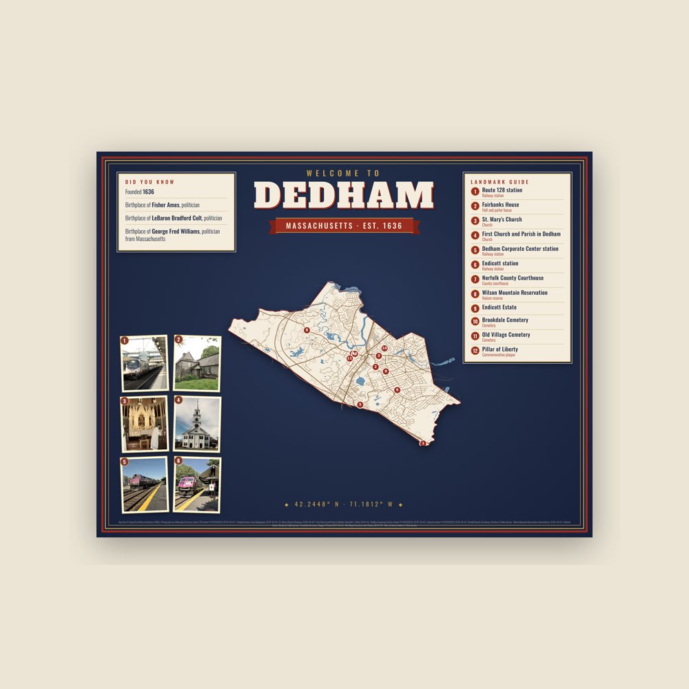 Dedham Map Placemat