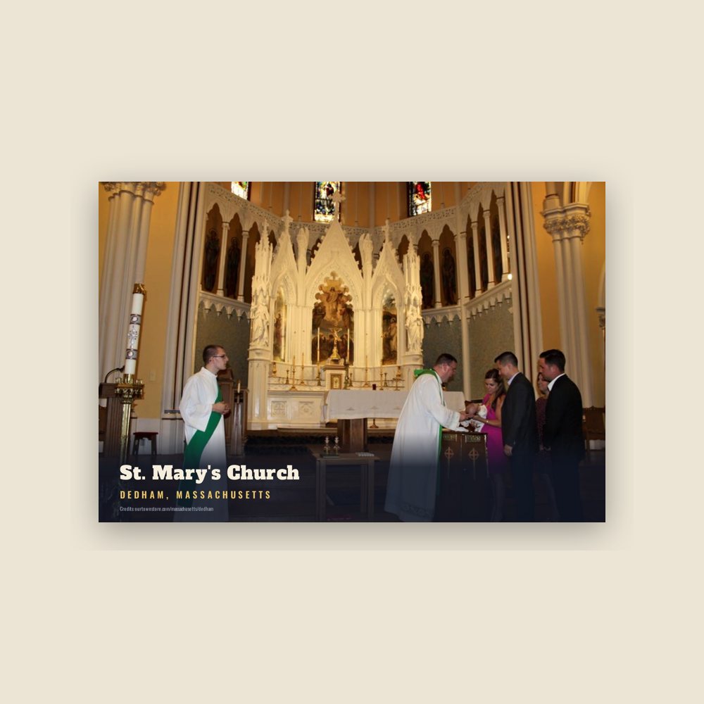 Dedham St. Mary's Church Postcard