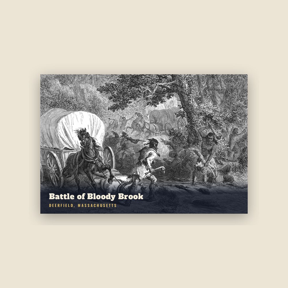 Deerfield Battle of Bloody Brook Postcard