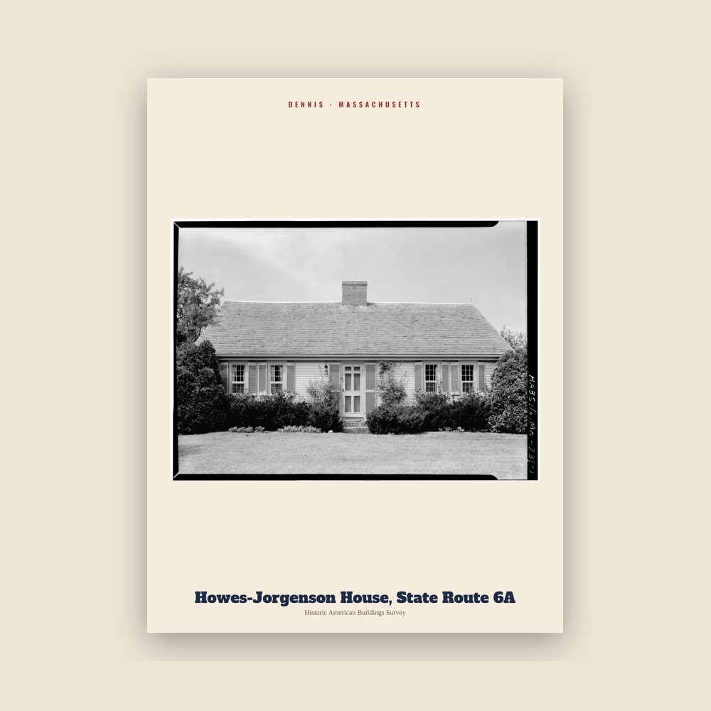 Dennis Howes-Jorgenson House, State Route 6A Archive Print