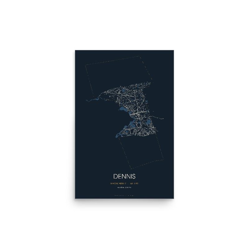 Dennis Street Map Poster · Midnight