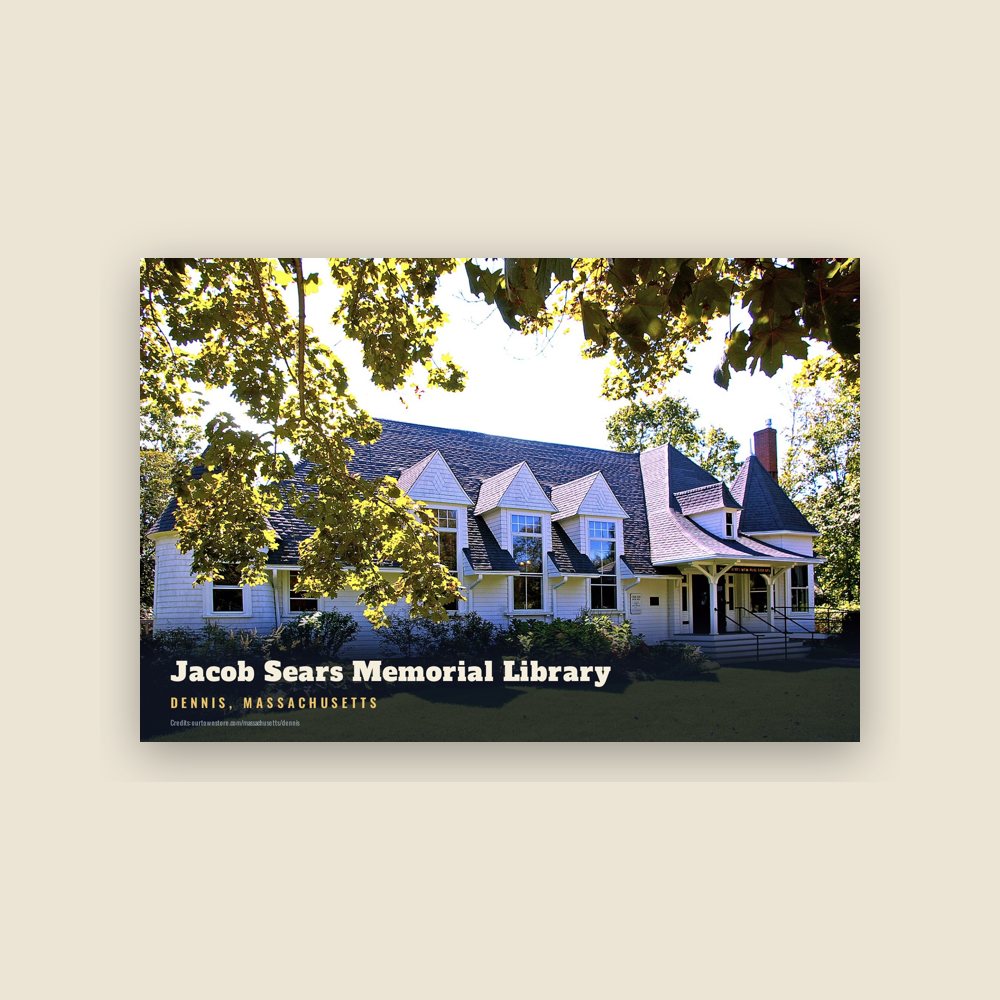Dennis Jacob Sears Memorial Library Postcard