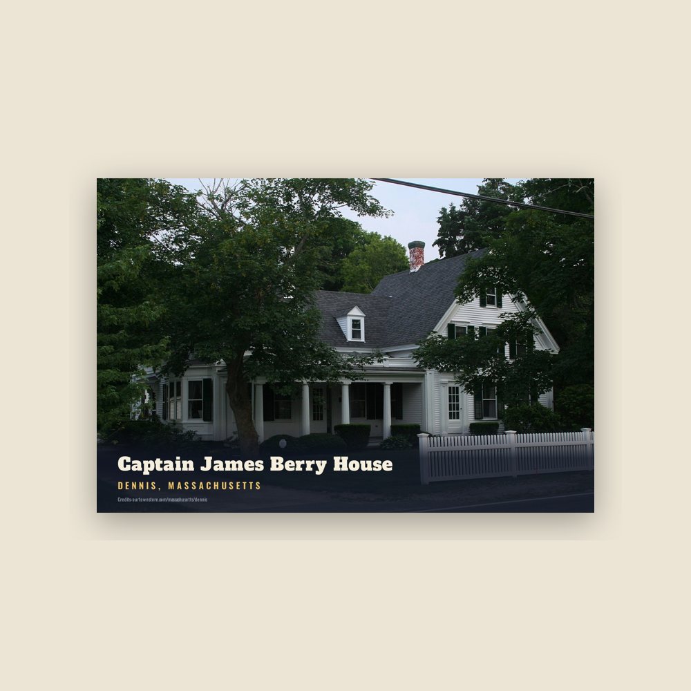Dennis Captain James Berry House Postcard