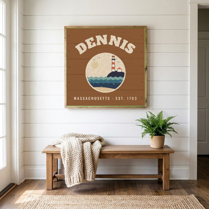 Dennis Hometown Wood Sign