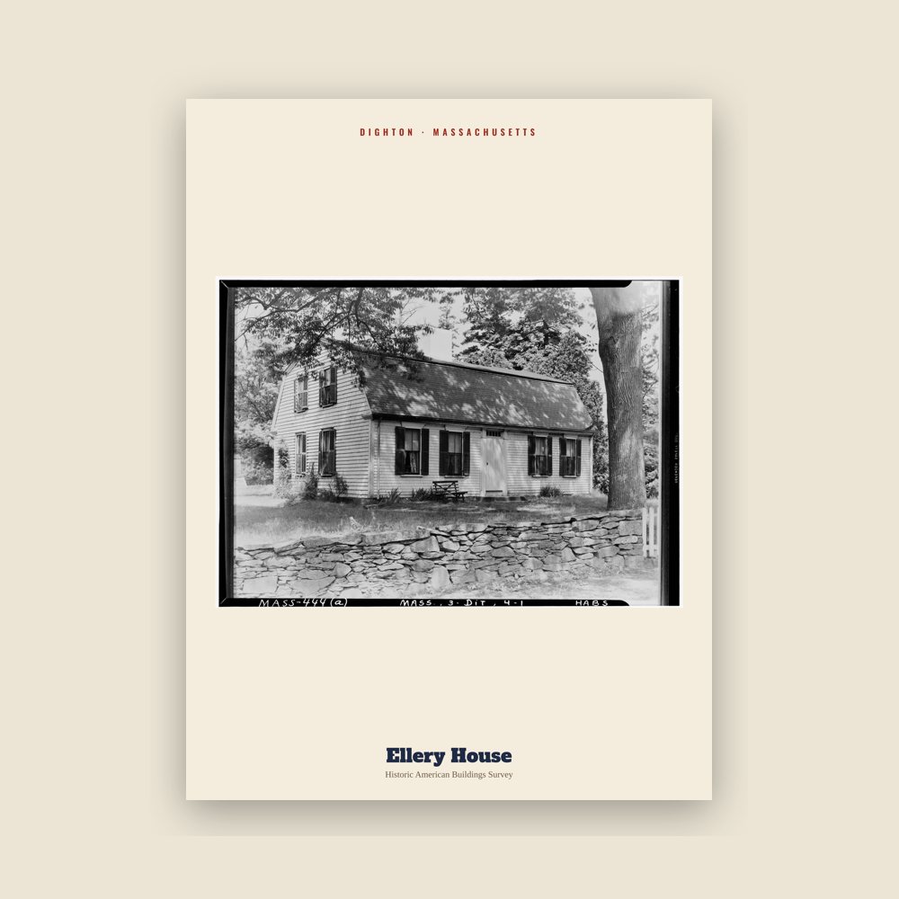 Dighton Ellery House Archive Print