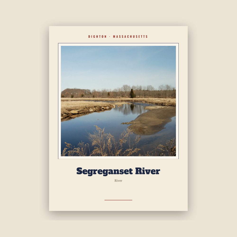 Dighton Segreganset River Landmark Print