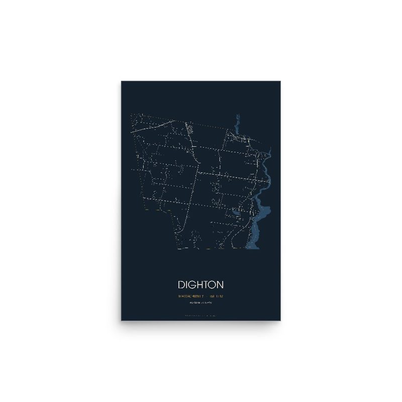 Dighton Street Map Poster · Midnight