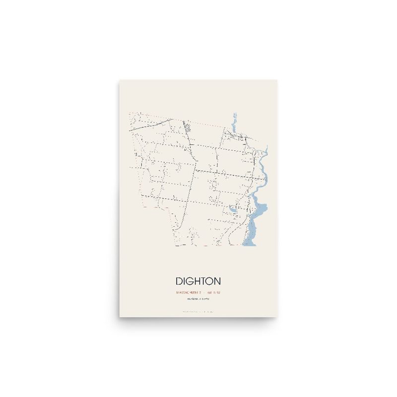 Dighton Street Map Poster · Linen