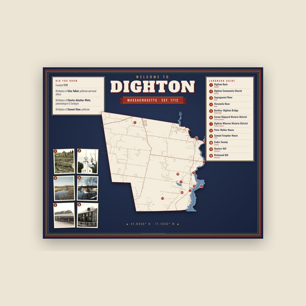 Dighton Map Placemat