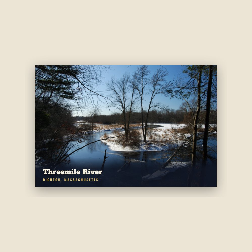 Dighton Threemile River Postcard