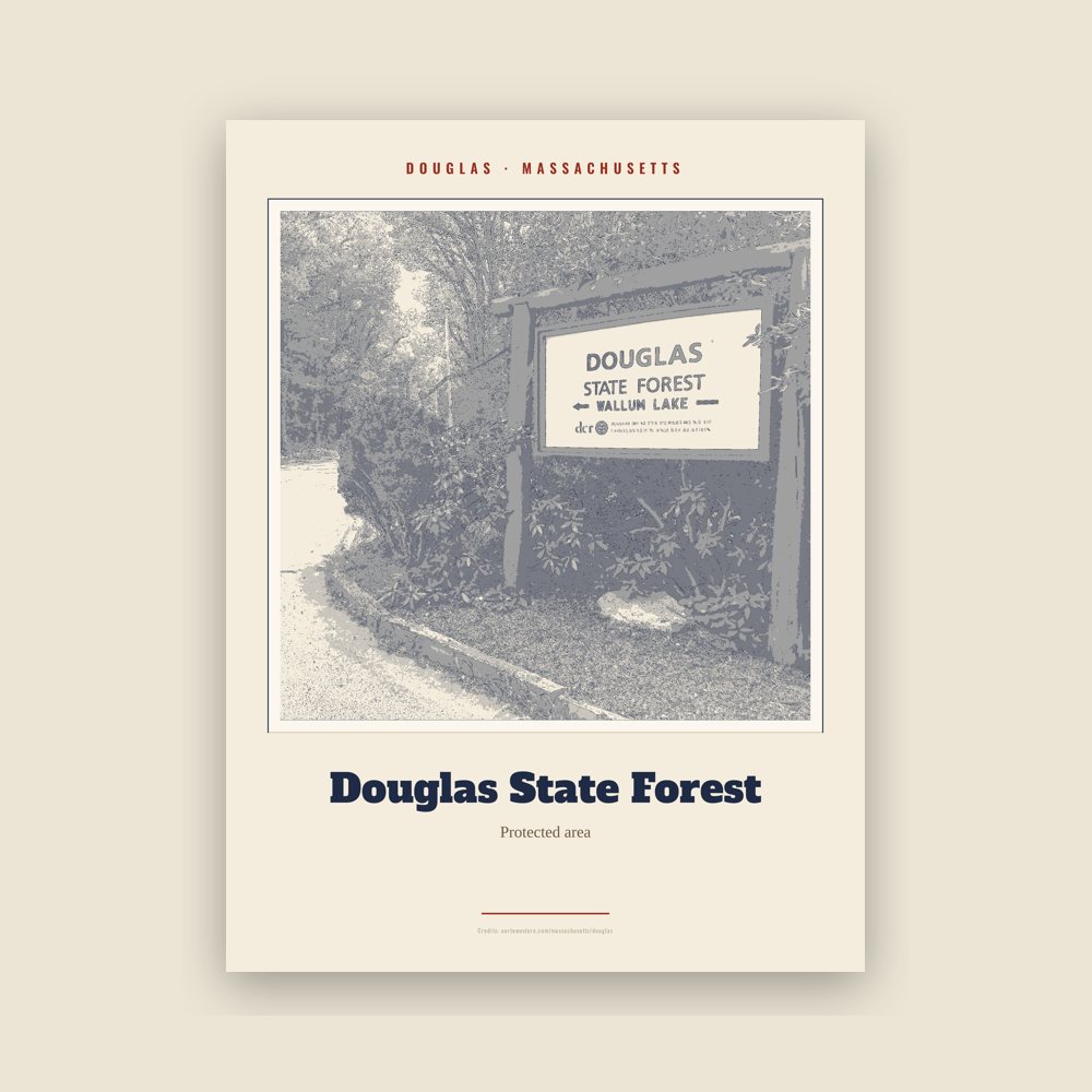 Douglas Douglas State Forest Landmark Print