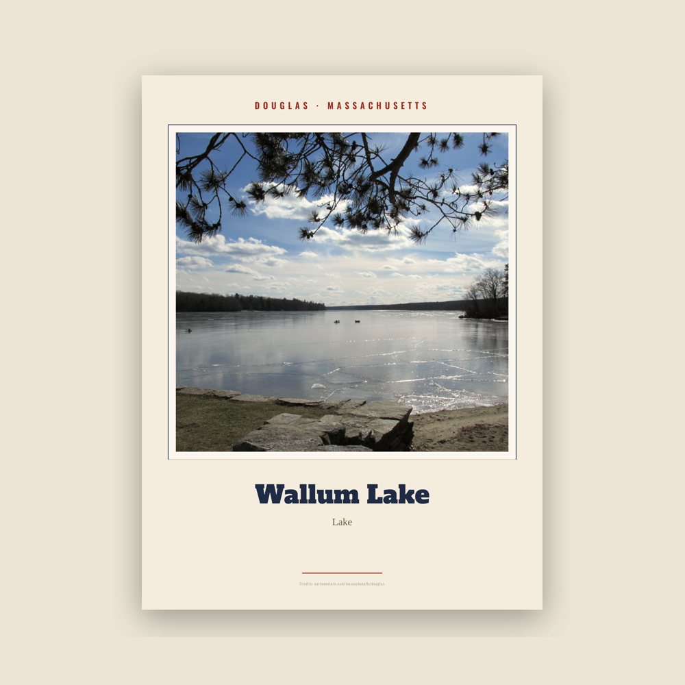 Douglas Wallum Lake Landmark Print