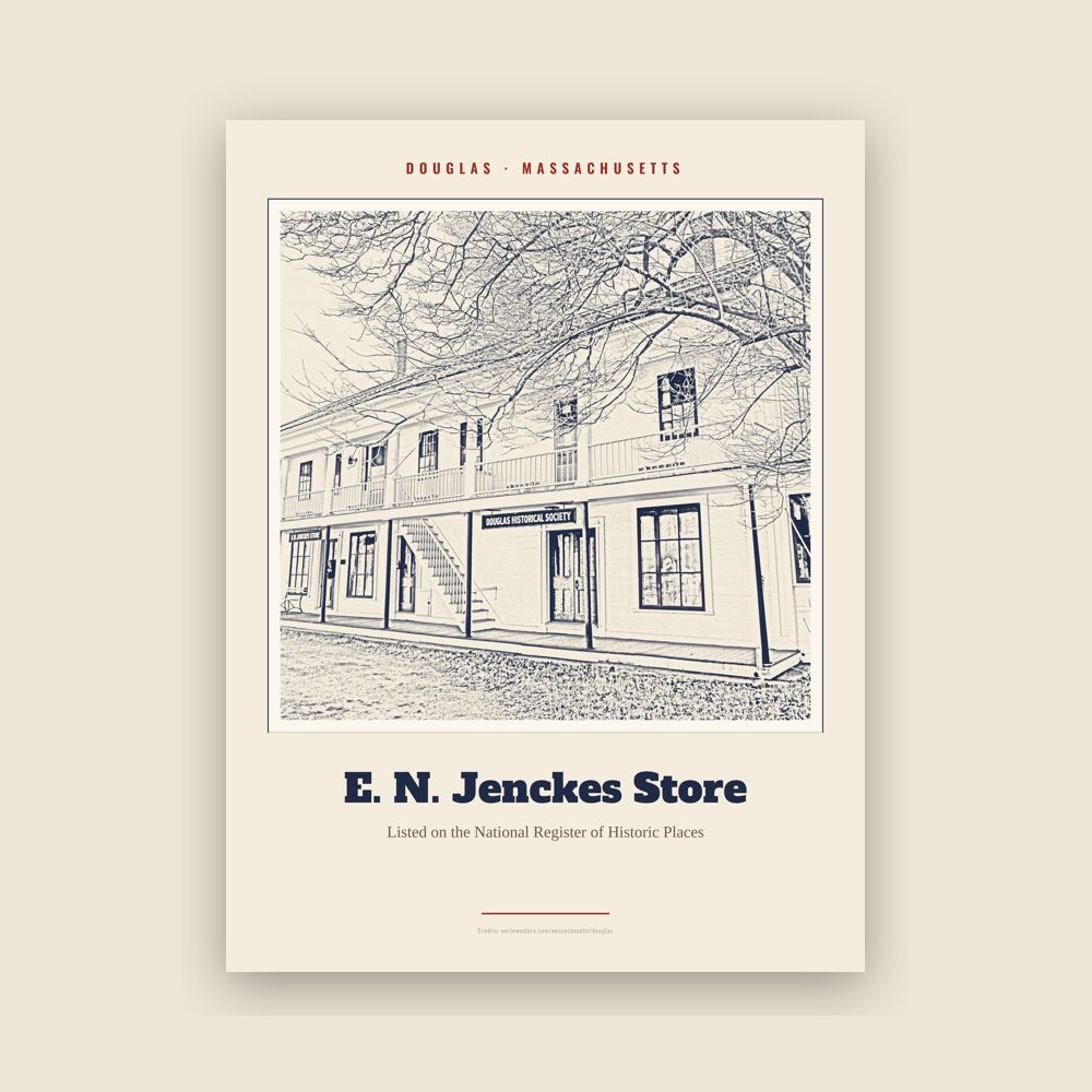 Douglas E. N. Jenckes Store Landmark Print