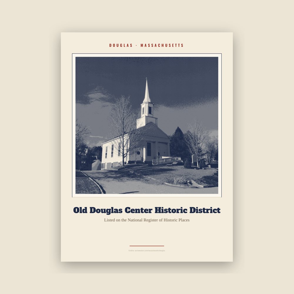 Douglas Old Douglas Center Historic District Landmark Print