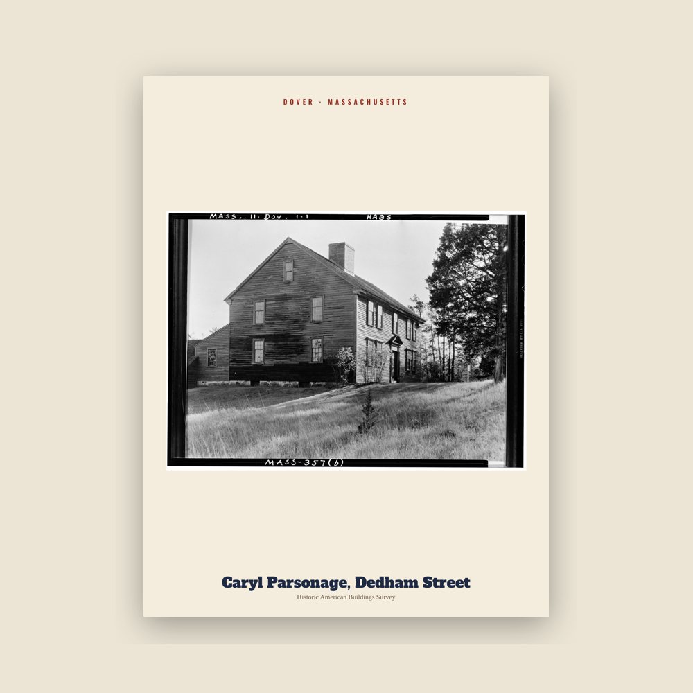 Dover Caryl Parsonage, Dedham Street Archive Print