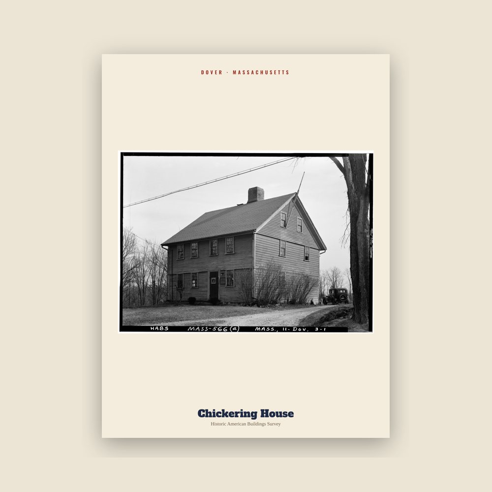 Dover Chickering House Archive Print