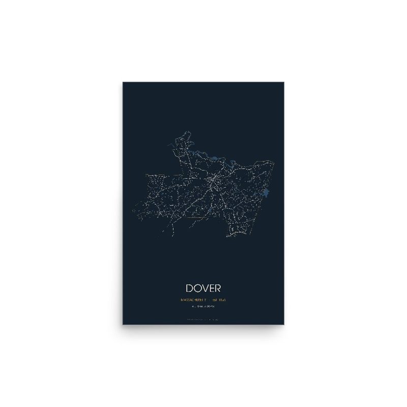 Dover Street Map Poster · Midnight
