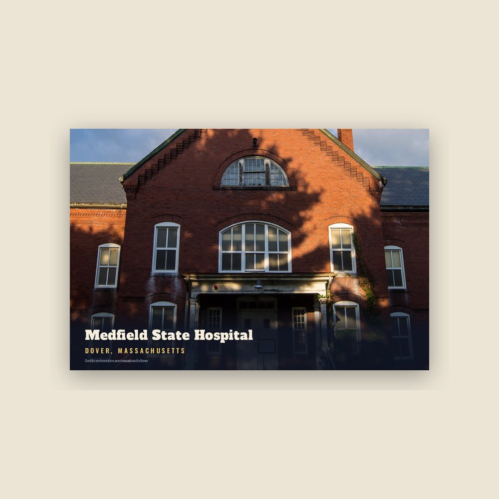 Dover Medfield State Hospital Postcard