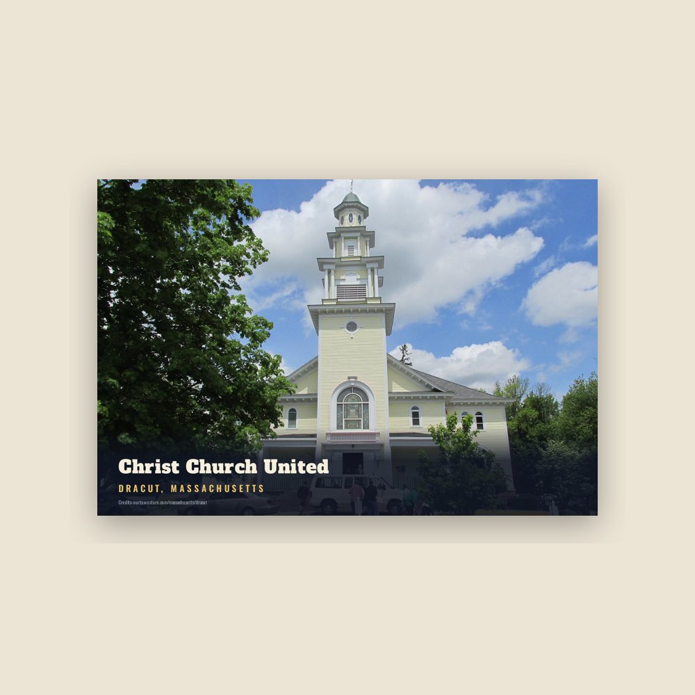 Dracut Christ Church United Postcard
