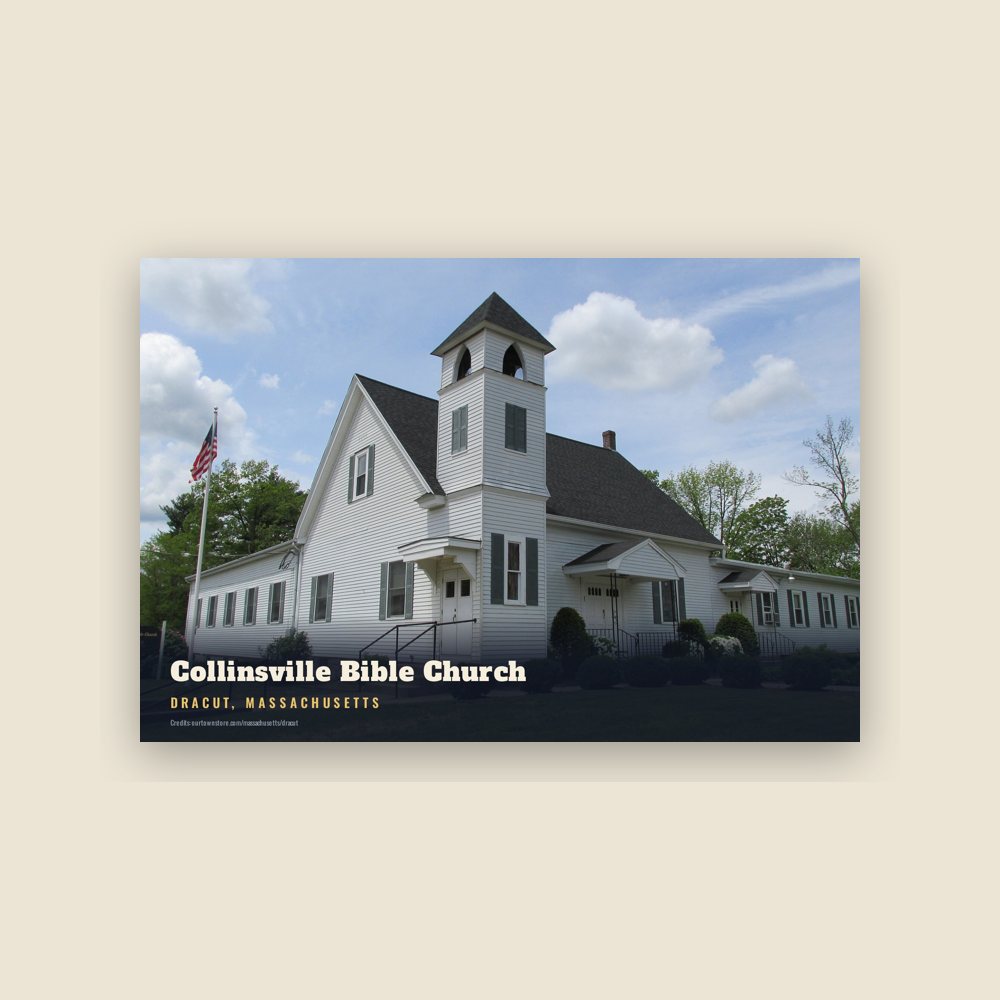 Dracut Collinsville Bible Church Postcard