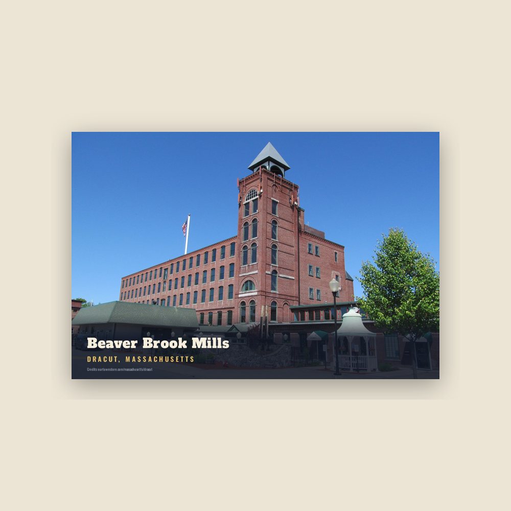 Dracut Beaver Brook Mills Postcard