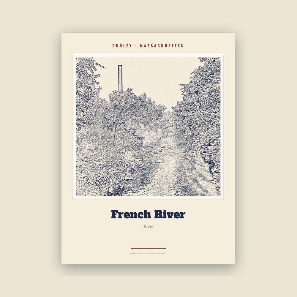 Dudley French River Landmark Print